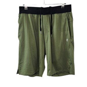 Born Primitive Mens Shorts, Athletic, Soft, Pull On, Green, Size Small